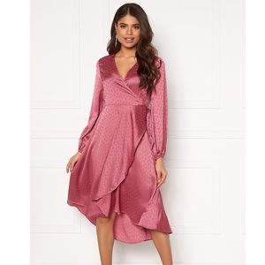 SAMSOE SAMSOE Pink Floral Wrap Veneta Dress XL